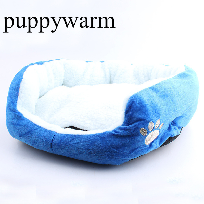 PUPPYWARM Lamb's wool kennel pet cover, warm and comfortable in winter, round large cat and dog bed, large dog pet mat