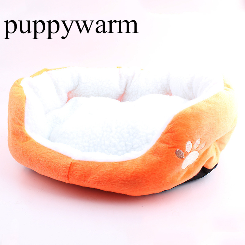 PUPPYWARM Lamb's wool kennel pet cover, warm and comfortable in winter, round large cat and dog bed, large dog pet mat